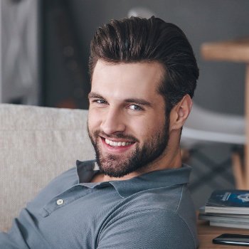 Smiling handsome businessman Dental Care   Acworth patient