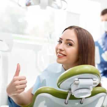 Complete Mouth Dental Implants  Acworth happy patient smile chair